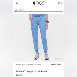 Figs Ceil Blue Zamora Jogger Scrub Pants